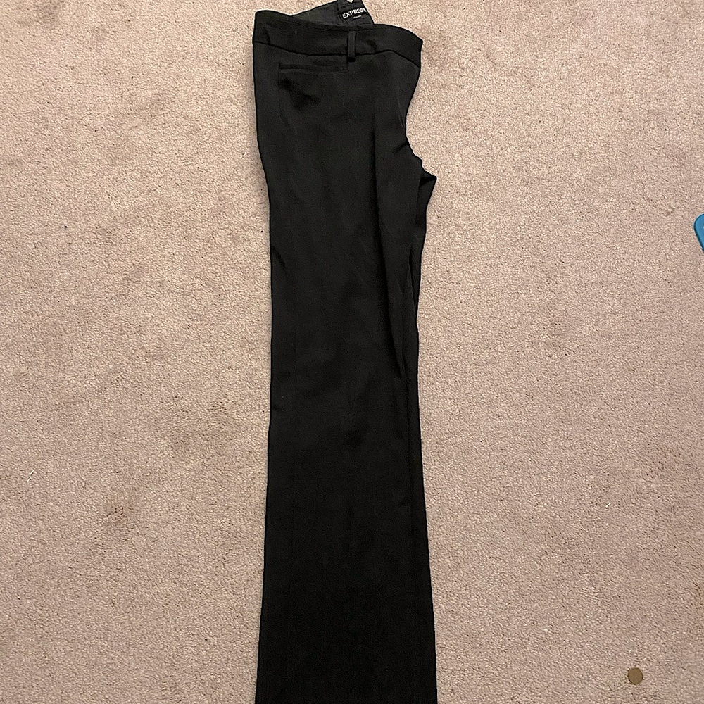 Express Womens 10 R Columnist Black Professional Pants